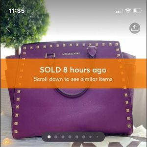 SOLD 💕 Michael Kors Stud Selma XL Bag